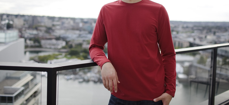 Crew Neck Long Sleeve T Shirt - Ready to Wear